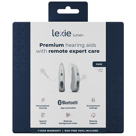 Lexie Hearing Lumen Self-fitting, Over-the-counter, Behind-the-ear, Digital Hearing Aids - 1.0 pr