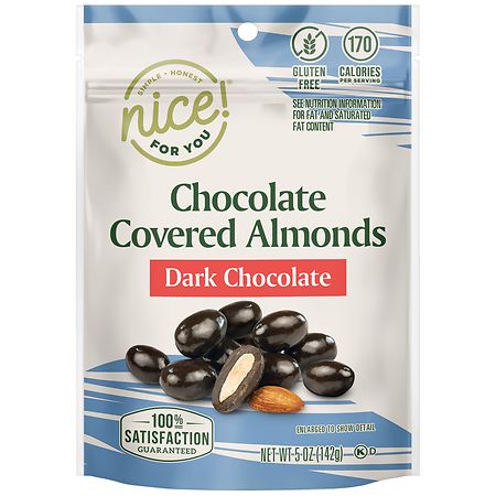 Nice! Chocolate Covered Almonds Dark Chocolate - 5.0 oz