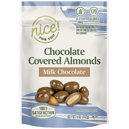 Nice! Chocolate Covered Almonds Milk Chocolate - 5.0 oz