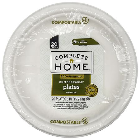 Complete Home Compostable Plates - 20.0 ea