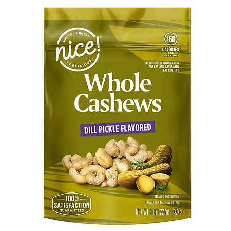 Nice! Whole Cashews Dill Pickle - 8.0 oz