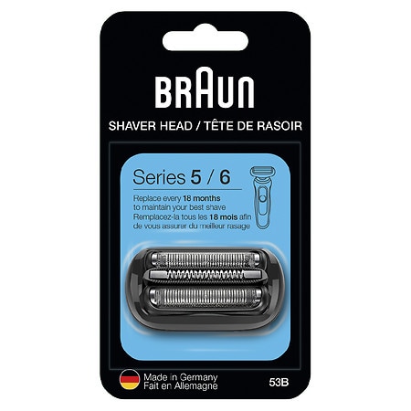 Braun 53B Electric Shaver Head Series 5 & Series 6 shavers (new generation) - 1.0 ea