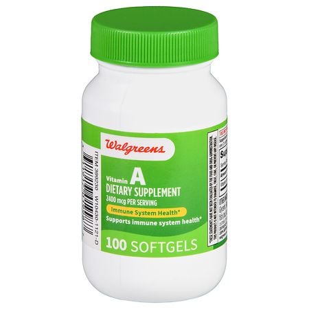 Walgreens Vitamin A 2400 mcg Softgels - 100.0 ea
