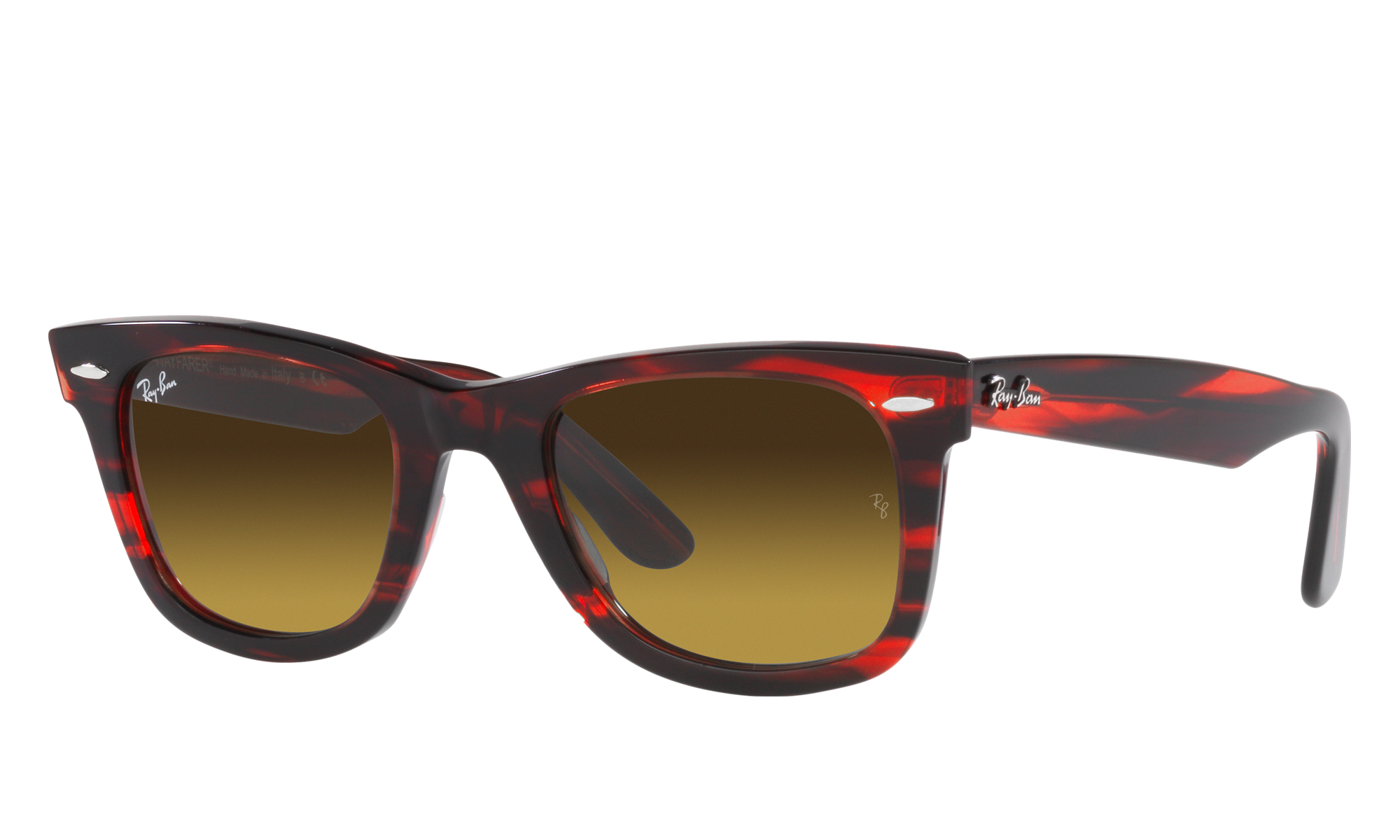 Ray-Ban Unisex Rb2140 Striped Red Size: Large