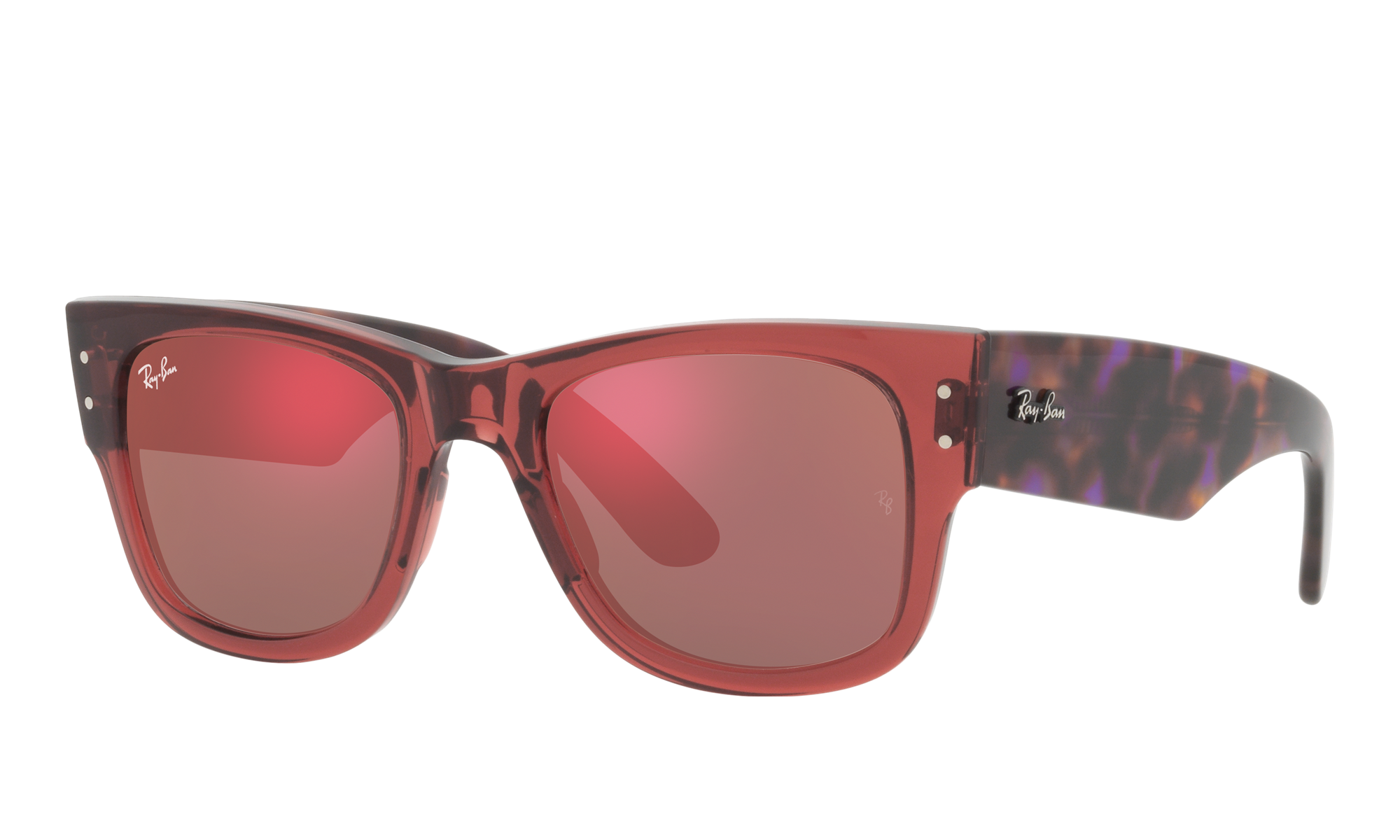 Ray-Ban Unisex Rb0840s Transparent Pink Size: Standard