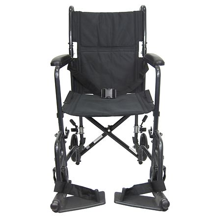 Karman 17 inch Steel Transport Chair, 26 lbs. - 1.0 ea