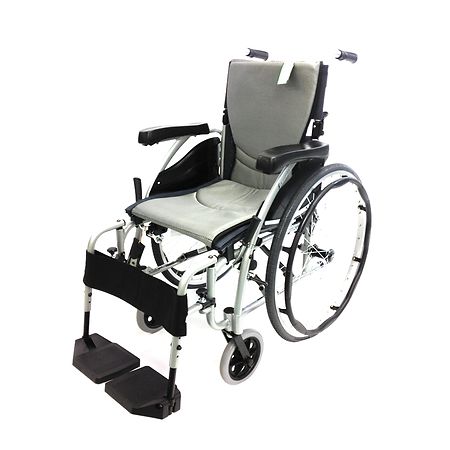 Karman 16 inch Aluminum Wheelchair with Flip-Back Armrests, 29lbs - 1.0 ea