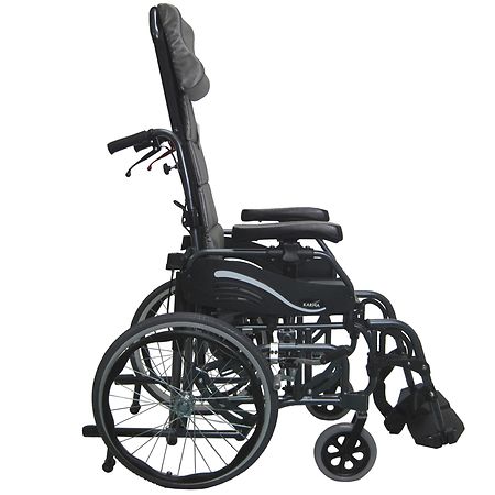 Karman 16 inch Tilt in Space Lightweight Reclining Wheelchair with 20 inch Rear Wheels - 1.0 ea