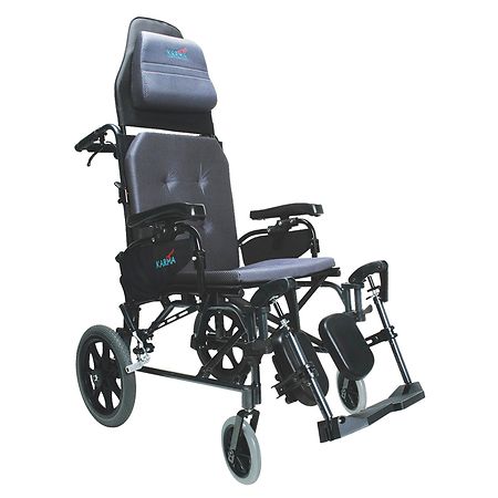 Karman 20 inch Lightweight Reclining Transport Wheelchair - 1.0 ea