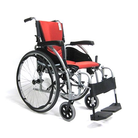 Karman 18in Seat Ergonomic Transport Wheelchair - 1.0 ea