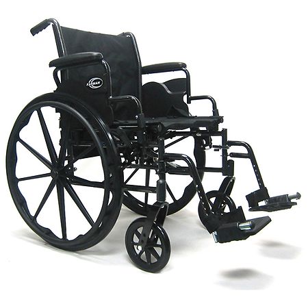 Karman Height Adjustable Seat Lightweight Steel Wheelchair with Removable Armrest Seat 20x16 - 1.0 ea