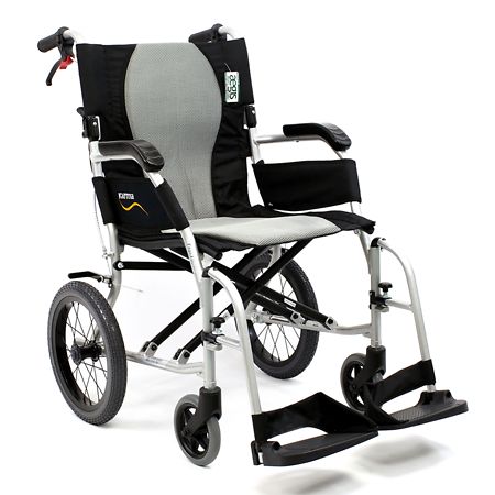 Karman Ergo Flight Transport with swing away footrest and companion brakes Seat 16x17 - 1.0 ea