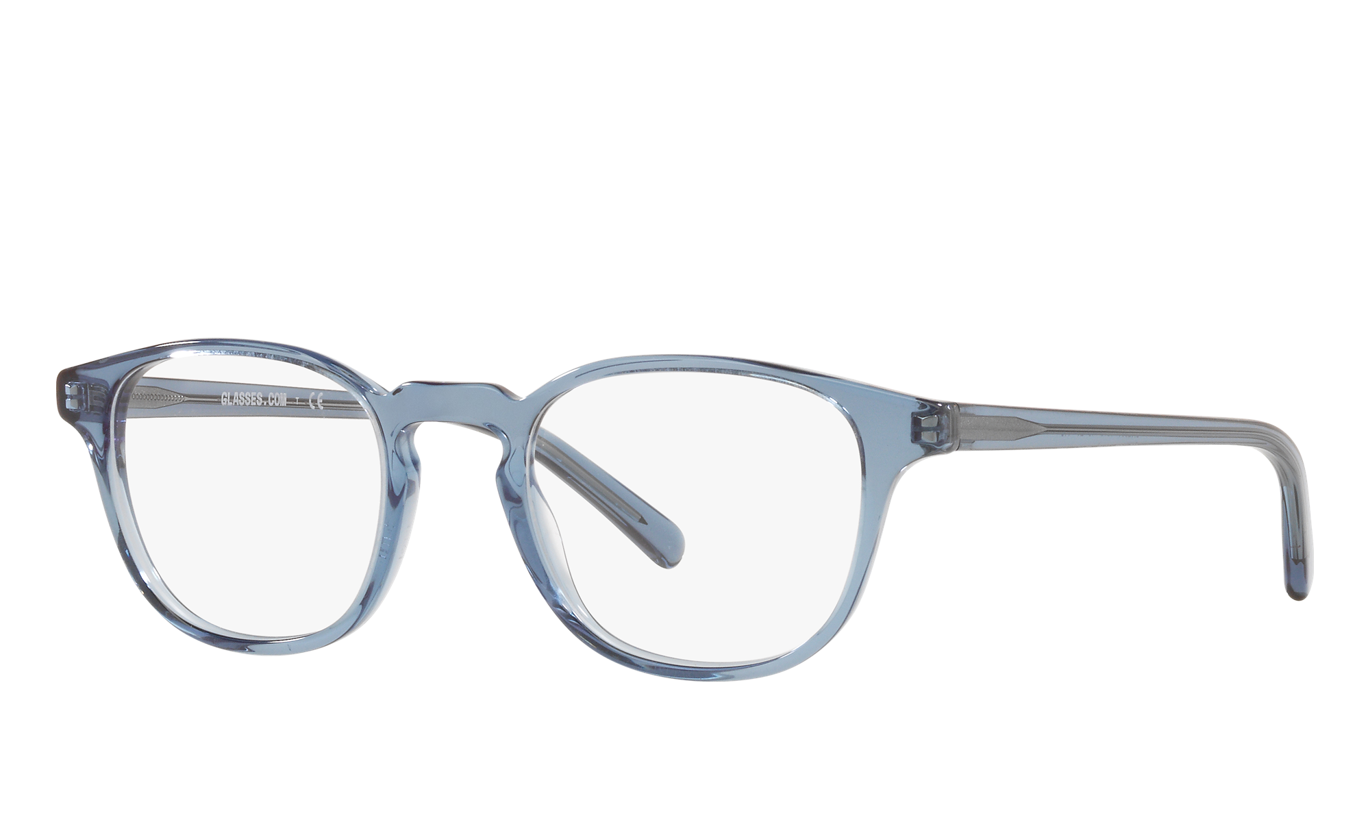 Glasses.com Unisex Gk2004 Transparent Blue Size: Standard