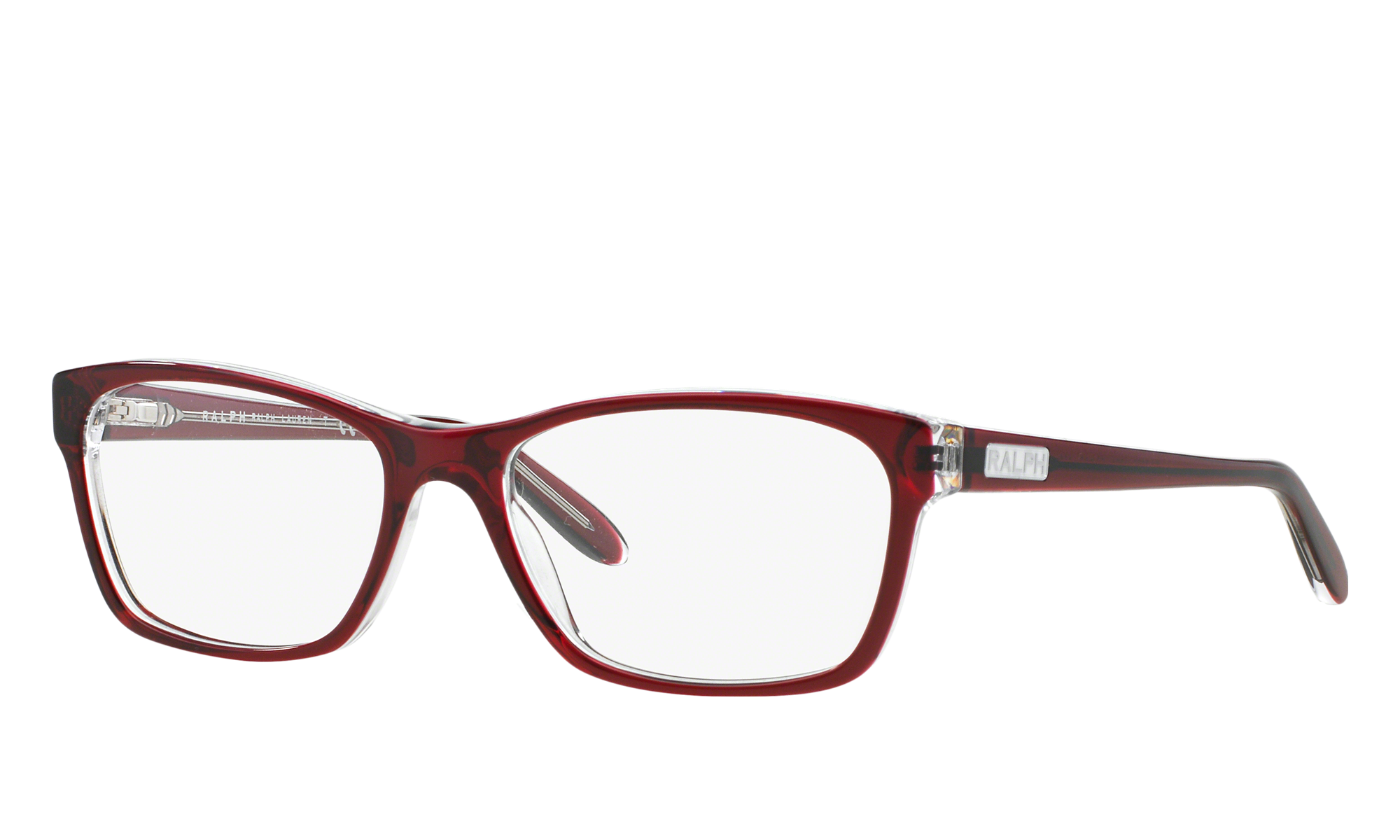 Ralph by Ralph Lauren Unisex Ra7039 Shiny Transparent Red On Crystal Size: Extra Small