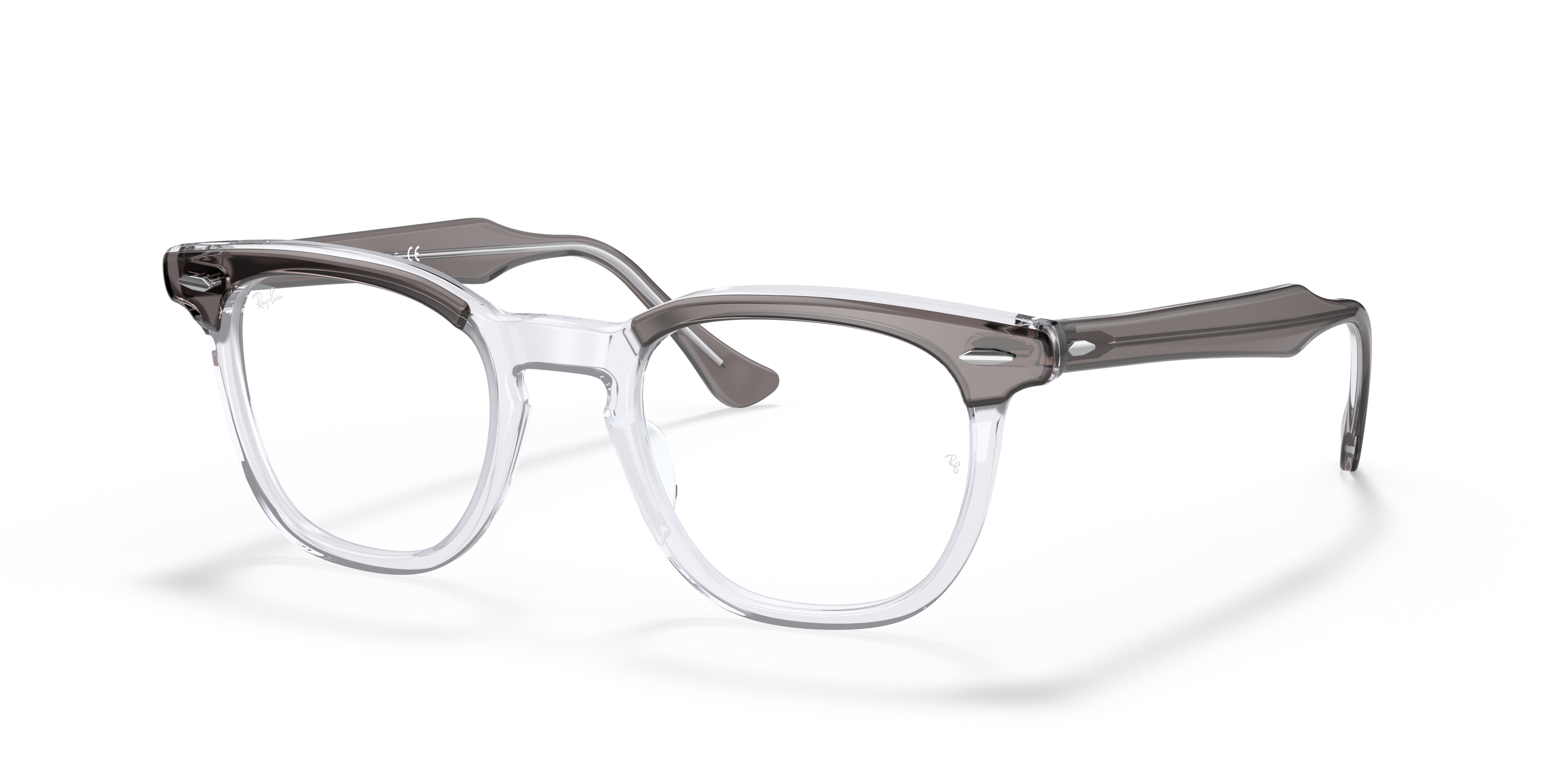 Ray-Ban Unisex Rx5398 Grey On Transparent Size: Small