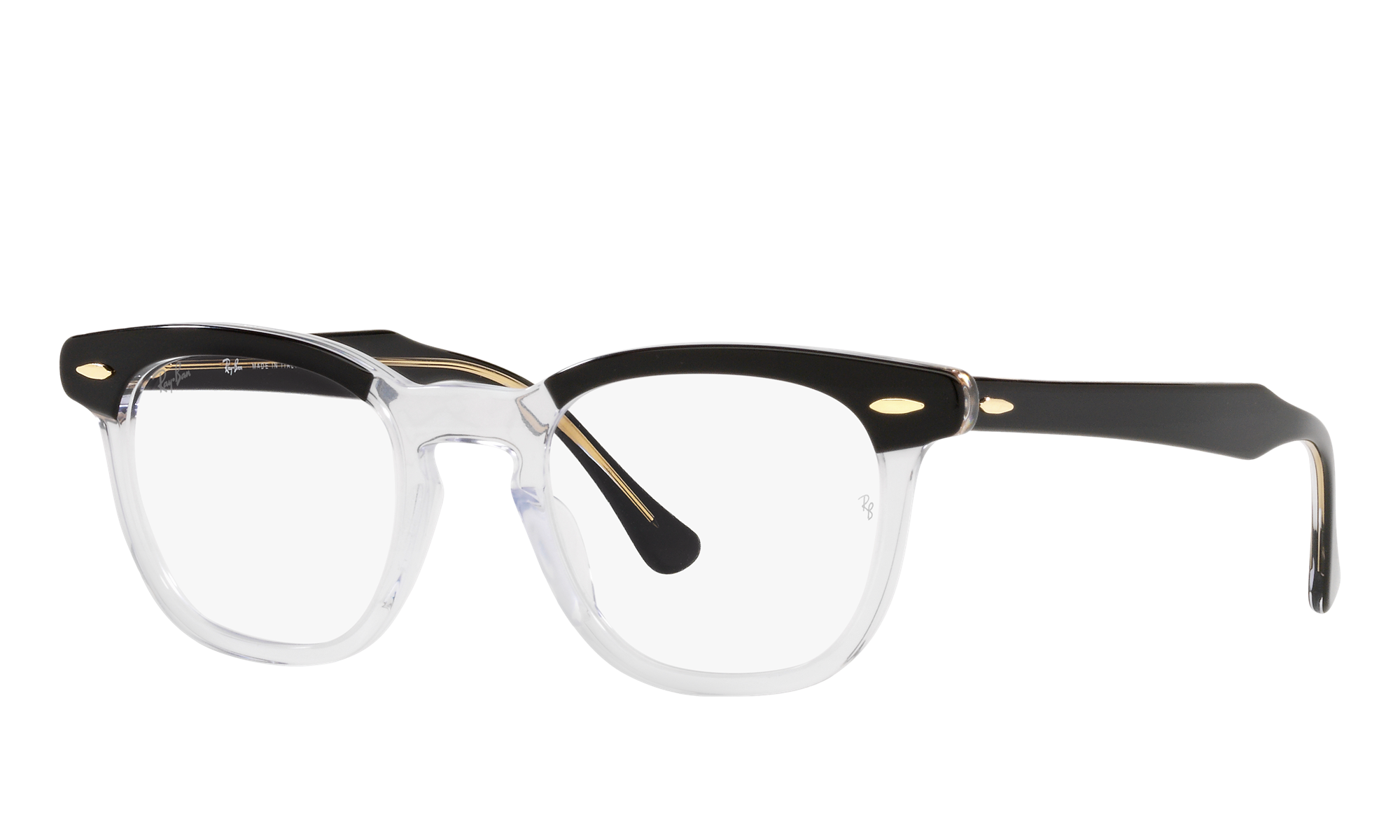 Ray-Ban Unisex Rx5398 Black On Transparent Size: Small