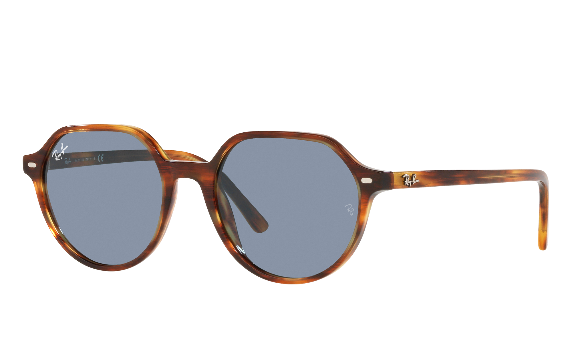 Ray-Ban Unisex Rb2195 Striped Havana Size: Extra Small