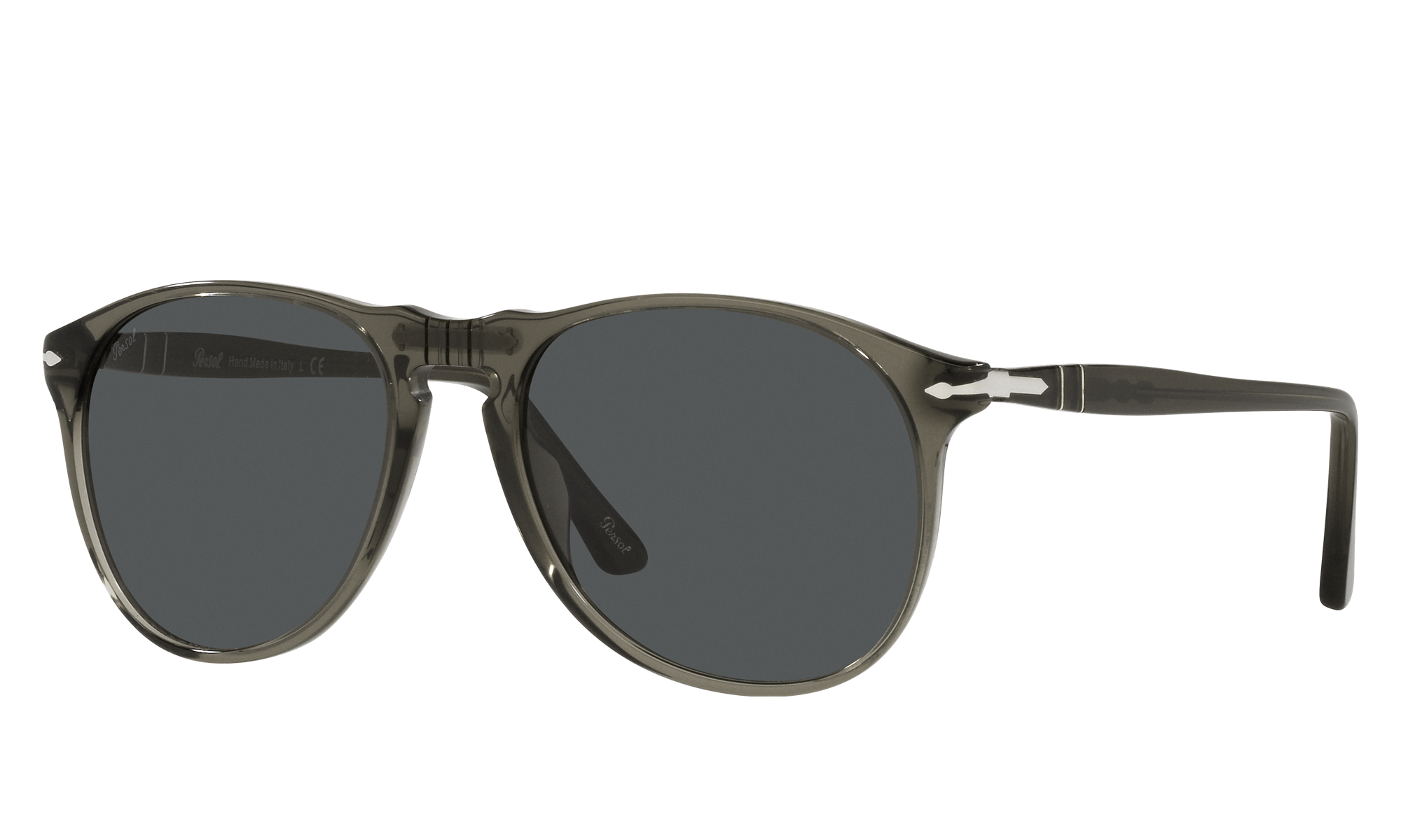 Persol Unisex Po9649s Taupe Grey Transparent Size: Large