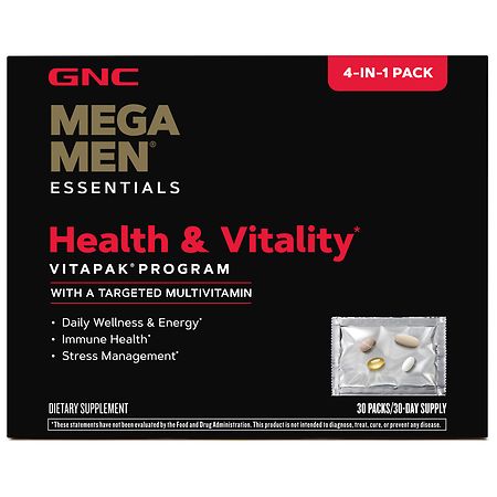 GNC Mega Men Health and Vitality VitaPak - 30.0 ea