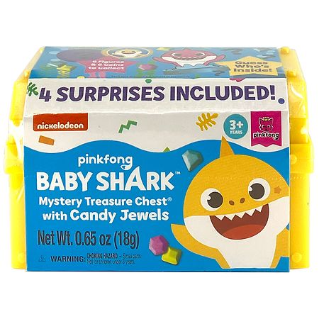 Treat Street Baby Shark Mystery Treasure Chest - 0.65 oz