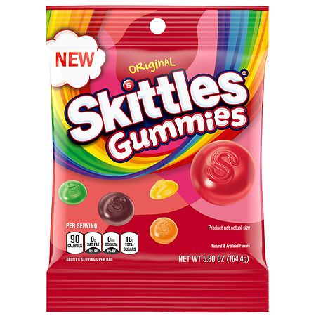 Skittles Original Gummies Chewy Candy - 5.8 oz