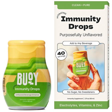 Buoy Unsweetened Hydrating Immunity Drops Unflavored - 2.0 fl oz