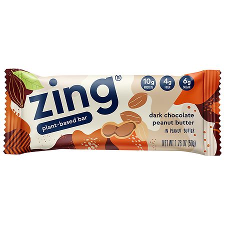 Zing Dark Chocolate Peanut Butter Nutrition Bar - 1.76 OZ