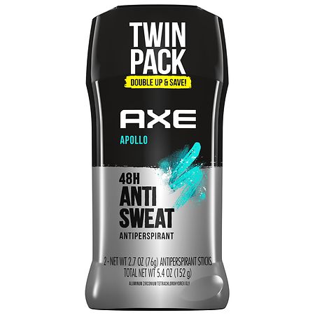 AXE Antiperspirant Deodorant Stick for Men Apollo - 2.7 oz x 2 pack