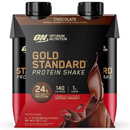Optimum Nutrition Gold Standard Protein Shake - 11.0 fl oz x 4 pack