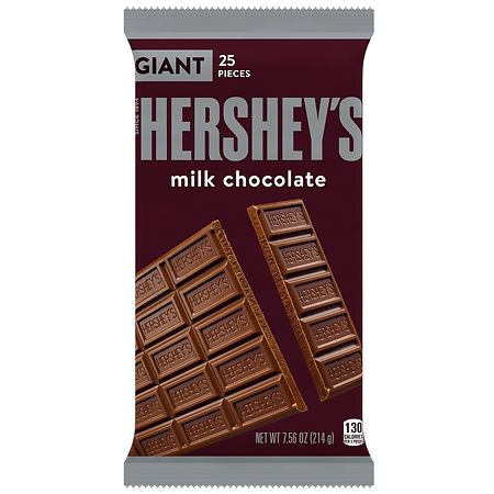 Hershey's Giant Candy, Gluten Free, Bar Milk Chocolate - 7.56 oz