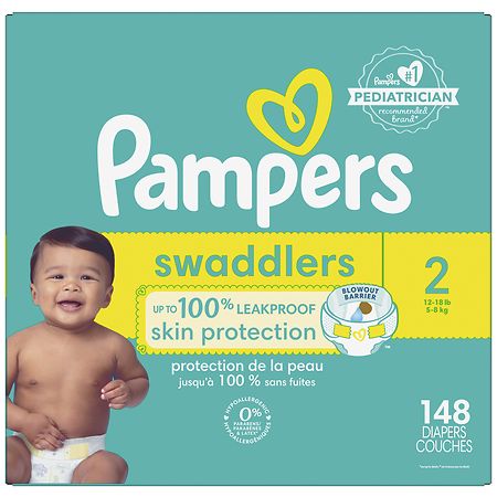 Pampers Swaddlers Active Baby Diapers - 2 148.0 ea