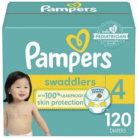 Pampers Swaddlers Active Baby Diapers - 4 120.0 ea