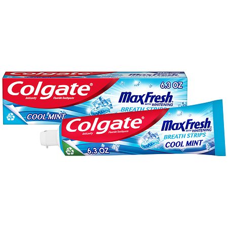 Colgate MaxFresh Whitening Toothpaste with Mini Breath Strips - 6.3 oz