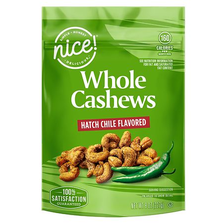 Nice! Whole Cashews Hatch Chile - 8.0 oz