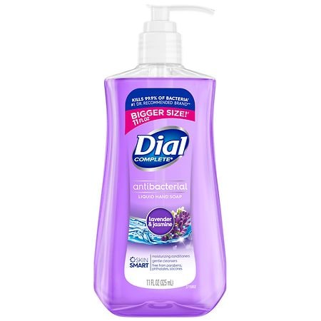 Dial Complete Antibacterial Liquid Hand Soap Lavender & Jasmine - 11.0 fl oz