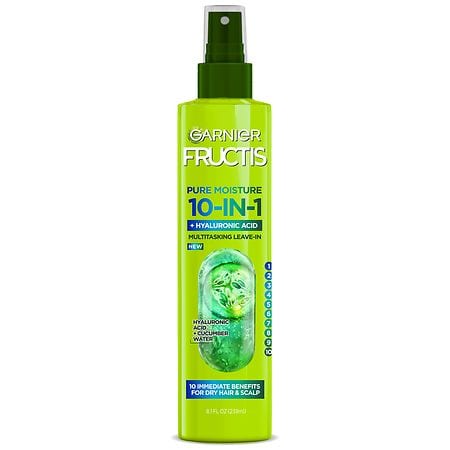 Garnier Fructis Pure Moisture 10 in 1 Spray, for Dry Hair and Scalp - 8.1 fl oz