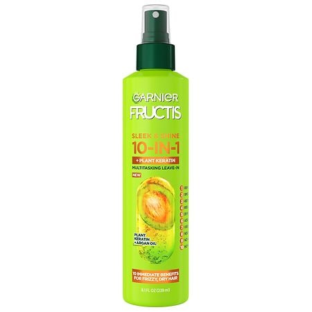 Garnier Fructis Sleek & Shine 10 in 1 Spray, for Frizzy, Dry Hair - 8.1 fl oz