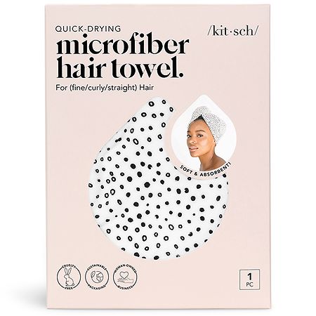 KITSCH Microfiber Micro Dot Hair Towel - 1.0 ea