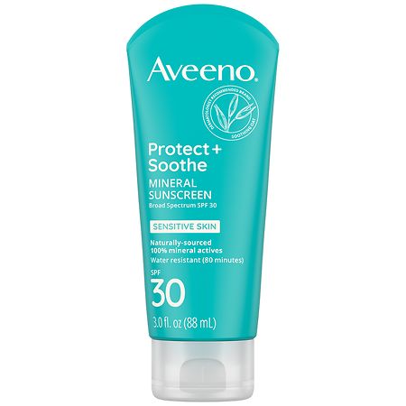 Aveeno Protect + Soothe Mineral Sunscreen Lotion SPF 30 - 3.0 fl oz