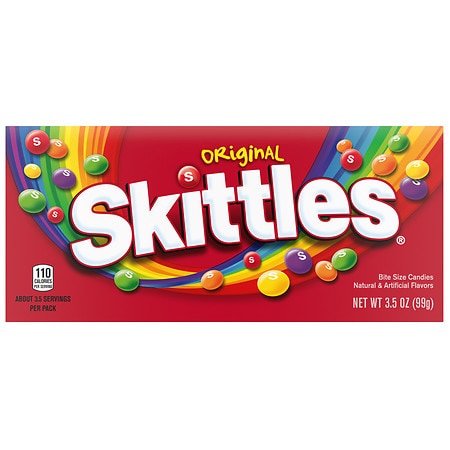 Skittles Original Fruity Chewy Candy Theater Box - 3.5 oz