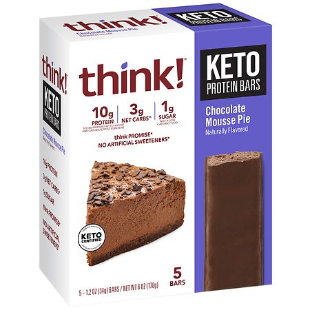 think! KETO Protein Bars Chocolate Mousse Pie - 5.0 ea