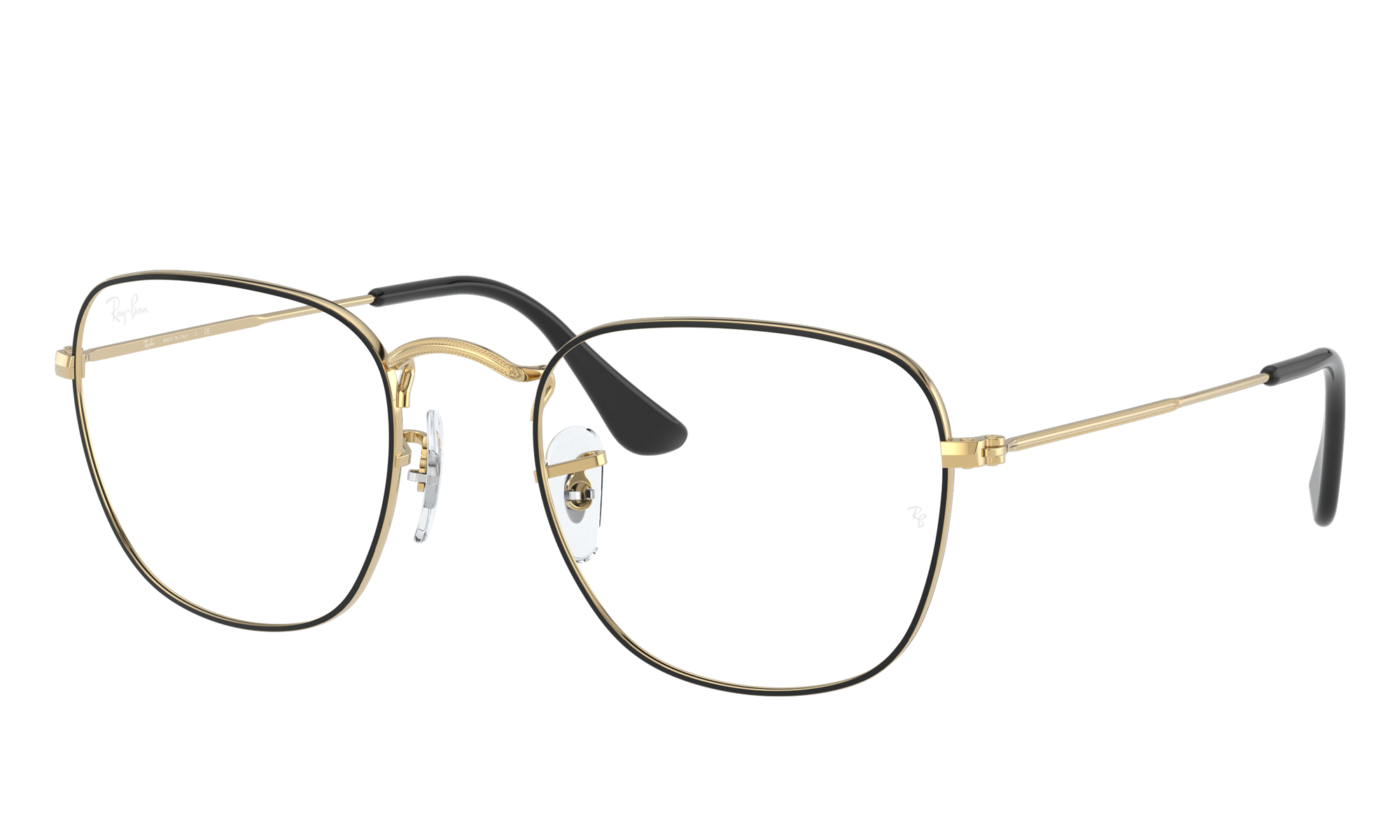 Ray-Ban Unisex Rx3857v Black On Gold Size: Extra Small