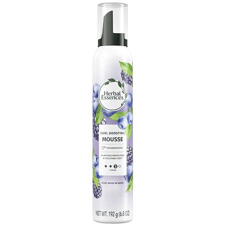 Herbal Essences Curl Boosting Mousse, All Day Hold, Frizz Control - 6.8 OZ