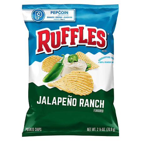Ruffles Potato Chips Jalapeno Ranch - 2.5 oz