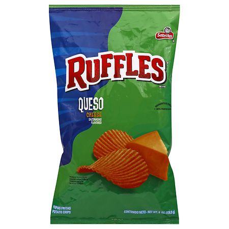 Ruffles Potato Chips Queso - 8.0 oz