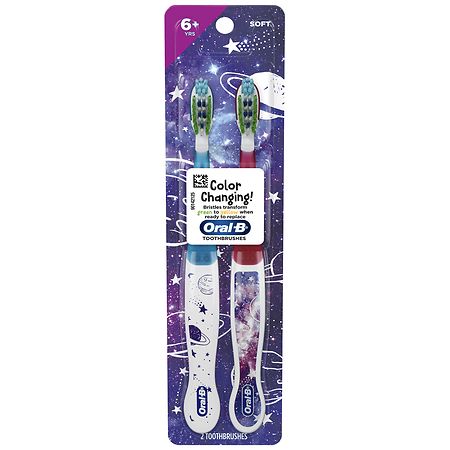 Oral-B Kids Soft Bristle Toothbrushes with Galaxy Design (For Ages 6+) - 2.0 ea