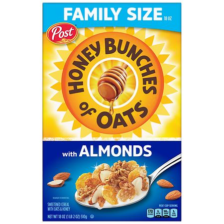 Honey Bunches of Oats Cereal with Almonds - 18.0 oz