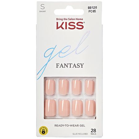 Kiss Gel Fantasy Fake Nails - 28.0 ea