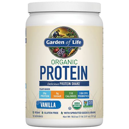 Garden of Life Organic Protein Vanilla - 18.0 oz