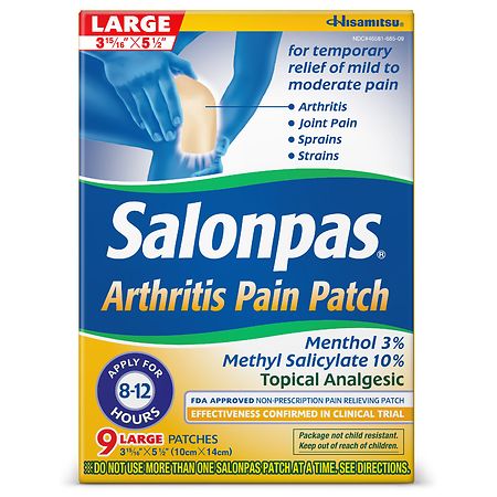 Salonpas Arthritis Pain Patch Large - 9.0 ea